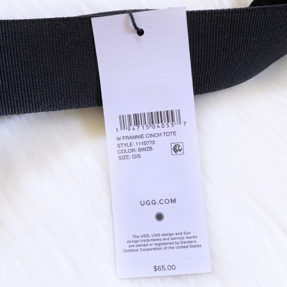 UGG Frannie Cinch Zebra Tote - Picture 8 of 8